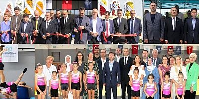 Cimnastiğin Başkanı Çelen,Tolga Havuç'un Cimnastik salonun Açılışında