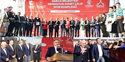 Darıca Ahmet Çalık spor kompleksine Bakan Bak'lı görkemli açılış töreni