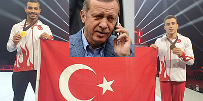 Erdoğan'dan Cimnastikte Millilere tebrik telefonu