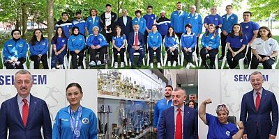 Kocaelinin başkanı Tahir Büyükakın Kağıtsporun şampiyonlarıyla buluştu