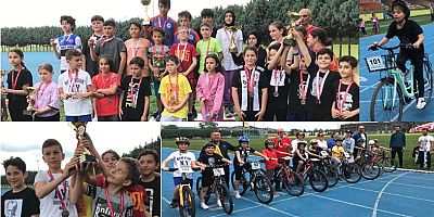 Kocaeli Okullar Bisiklet İl Birinciliği yarışında Kullar Kartonsan Şampiyon