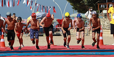 Modern Pentatloncular Kerpe'de koştu yüzdü yarıştı